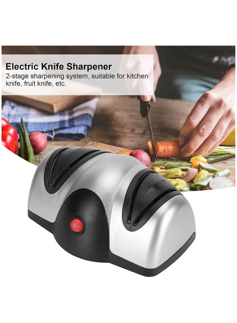 FEND شarpener كهربائي للمطبخ بمرحلتين نظام طحن أوتوماتيكي للسكاكين الفولاذية المقاومة للصدأ والسيراميك - شحذ سريع، تصميم فتحة آمنة، ملحقات أساسية للمطبخ - Image 3